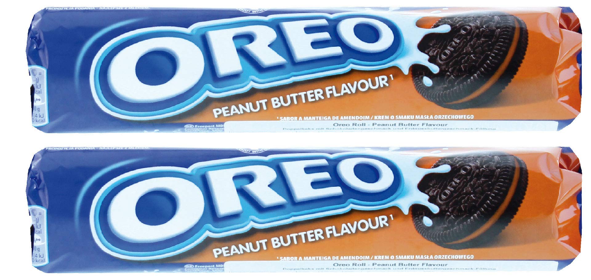 Peanut Butter & Chocolate Cream Flavoured Sandwich Cookies, 137Gram [Pack of 2, Imported]