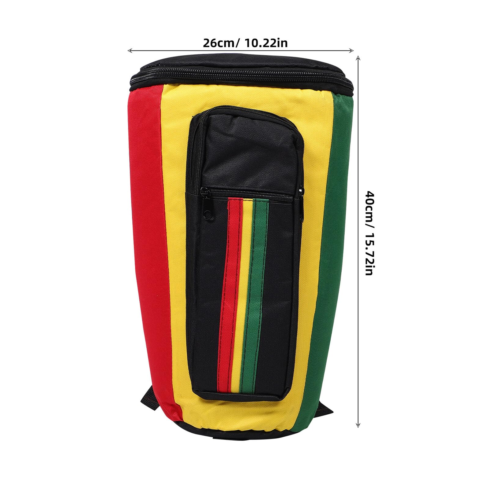 8-zoll Djembe Tasche, Gepolsterter Trommelrucksack mit Schultergurten