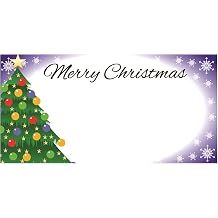 50 Xmas Table Place Cards Name Settings Christmas Tree Snowflake Dinner Party