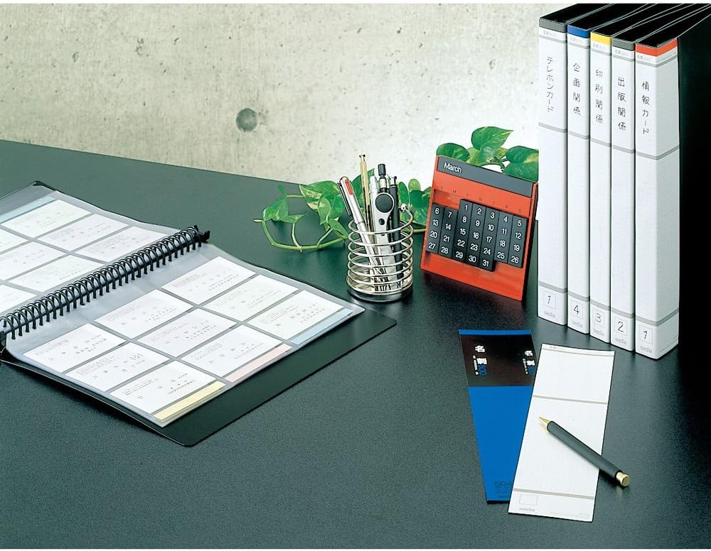 Sekisei NPX-18-00 Business Card Holder Refill Pocket, Vertical Holder, A4-S
