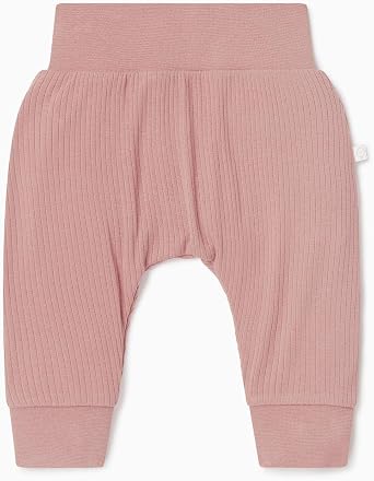 MORI Baby Premium Stretchy Ribbed Joggers - Breathable Everyday Pants - Viscose from Bamboo - Elastic Waist Bottoms Toddlers