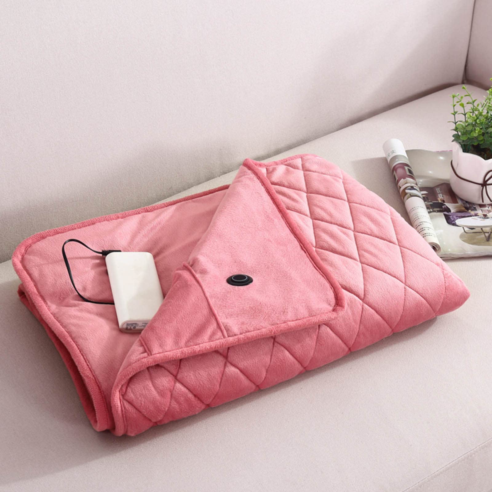 Ivory Sherpa Heated Blanket - Ultra-Soft Solid 100% Polyester Face & Back - Cozy Electric Throw for Warmth & Comfort - Perfect for Home & Office Use