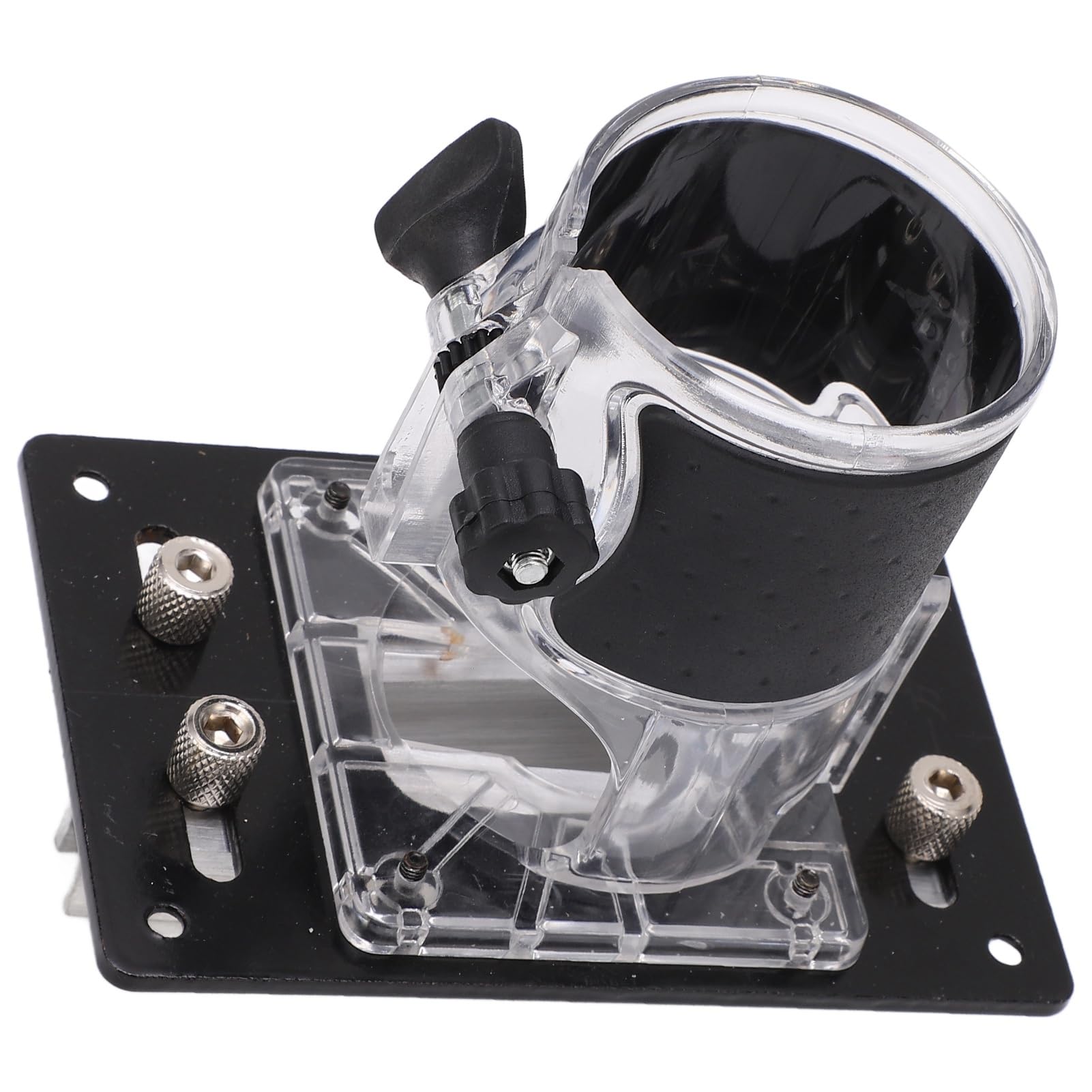 Soporte para máquina de ranurar y rebajar en madera 2 en 1 con conjunto de abrazaderas rectas y semipasantes, localizador ajustable para fresadora, ideal para trabajos en madera,