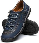 alcubieree Mens Leather Casual Shoes Comfortable Fashion Sneakers Loafers Lightweight Dress Walking Driving Shoes for Men(Size 7.5-13)
