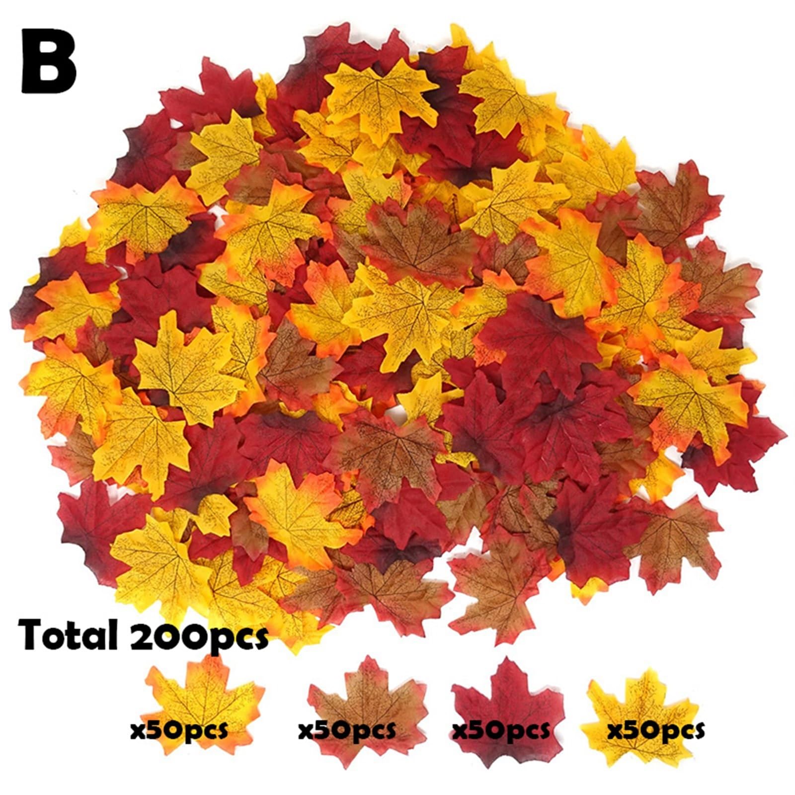 Plante Artificielle Automne En Pot 50 Cm - Feuilles D’eucalyptus Et Fagus Colorées Pour Déco Saisonnière