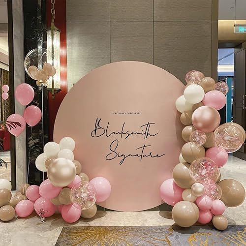 Miniatura 5 de Kit de arco de guirnalda de globos bohemios, 156 globos de color rosa polvoriento, marrón pastel, metálico, champán, dorado, blanco, para boda, baby