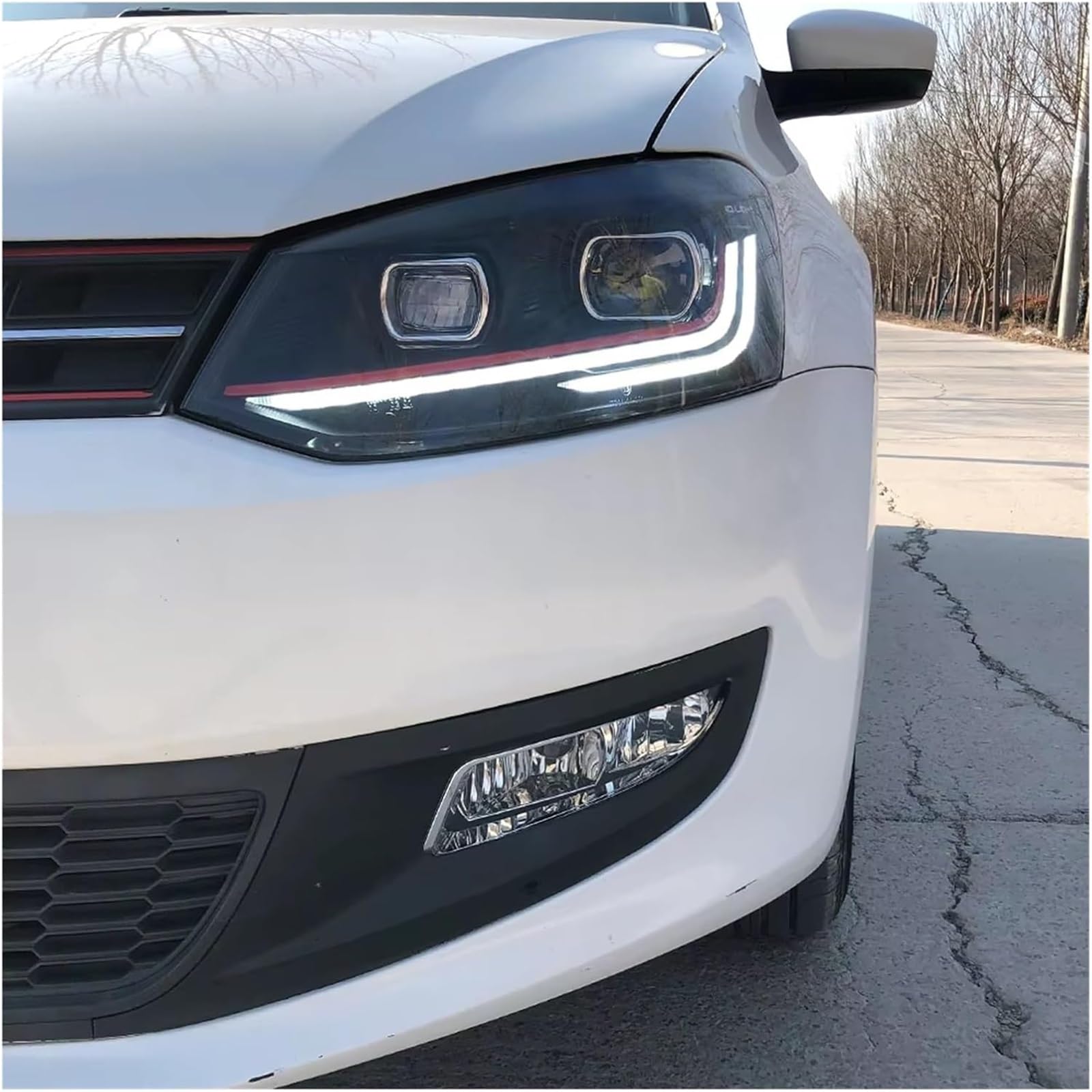 Scheinwerfer Scheinwerfer Montage für VW Für Polo 2011-2018 Auto Front Lampen