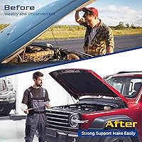 Vista 2 de ARANA 4346 Amortiguadores Puntales de Capó Soporte de Elevación Compatible con 2002-2010 Dodge Ram 1500 2500 3500 4500 5500 Crew Cab Pickup