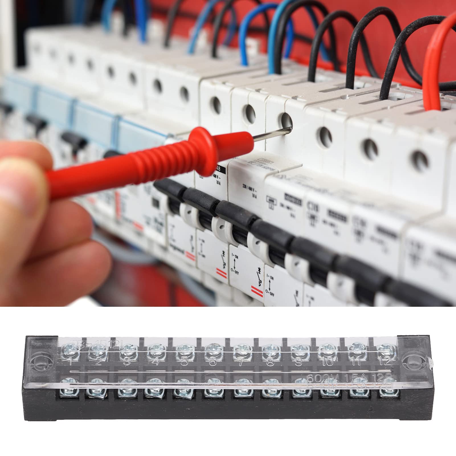 Connettore a filo, comoda morsettiera pratica Buona conduttività elettrica per armadi di distribuzione per scatole di distribuzione per fabbriche