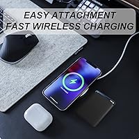 Vista 8 de Cartera magnética compatible con MagSafe para iPhone 17, 16, 15, 14, 13, 12 Pro Max Plus, sin recortes, tarjetero seguro Mag 3 para teléfono celular