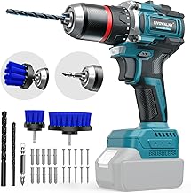 LIVOWALNY 18V Akku-Bohrschrauber Set kompatibel mit Makita Akku – Akkuschrauber & Bohrmaschine mit 50 Nm Drehmoment Max, 2-Gang-Getriebe, Für Hausreparatur, Heimwerker (ohne Akku/Ladegerät)
