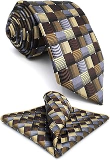 scacchi Cravatta da uomo Verde Giallo Nozze