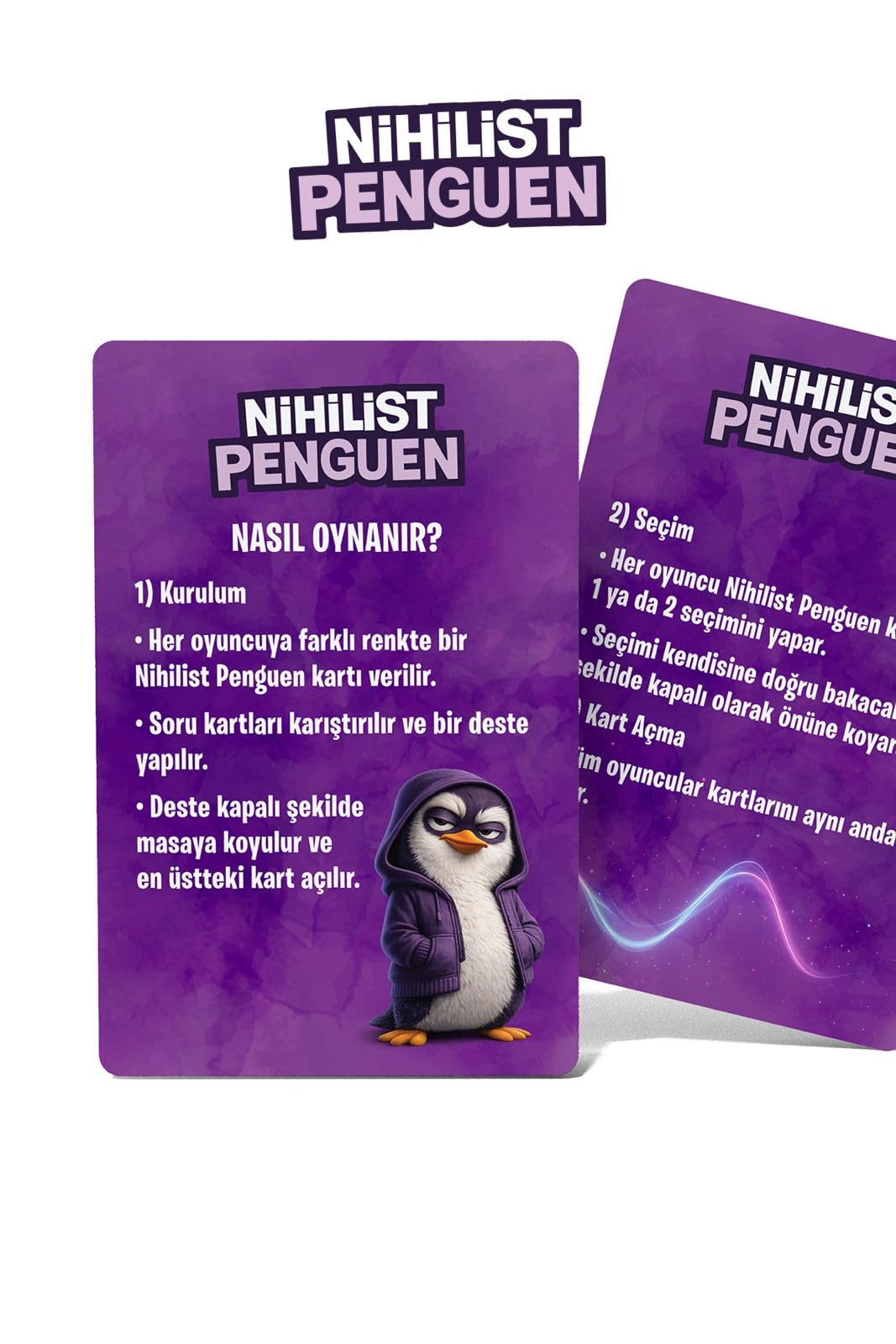 Nihilist Penguen, Eğlenceli Parti Kart Oyunu, 3-8 Oyuncu, 15-20 Dakika