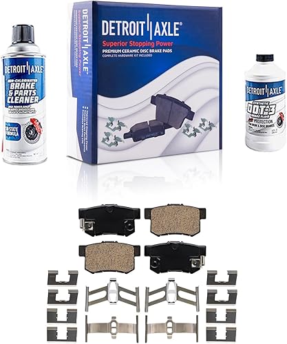 Miniatura 9 de Detroit Axle - Kit de frenos para Acura TSX 2004-2008 Honda Accord 2003-2007 Rotores de freno de disco perforados y ranurados 2005 2006 Reemplazo de