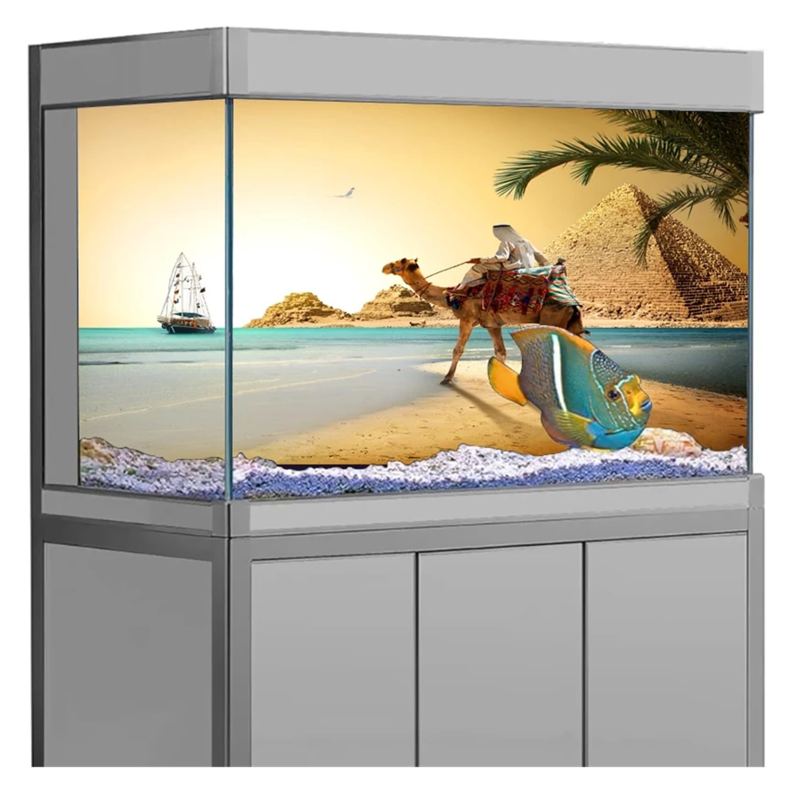 Fondo de Pecera Póster Adhesivo for Fondo de Acuario, decoración pecera, Papel Tapiz Autoadhesivo(54x122cm)