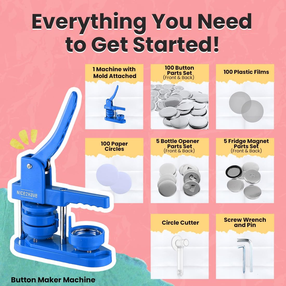 Nice2have Pin & Magnet Maker: Everything You Need to Get Started