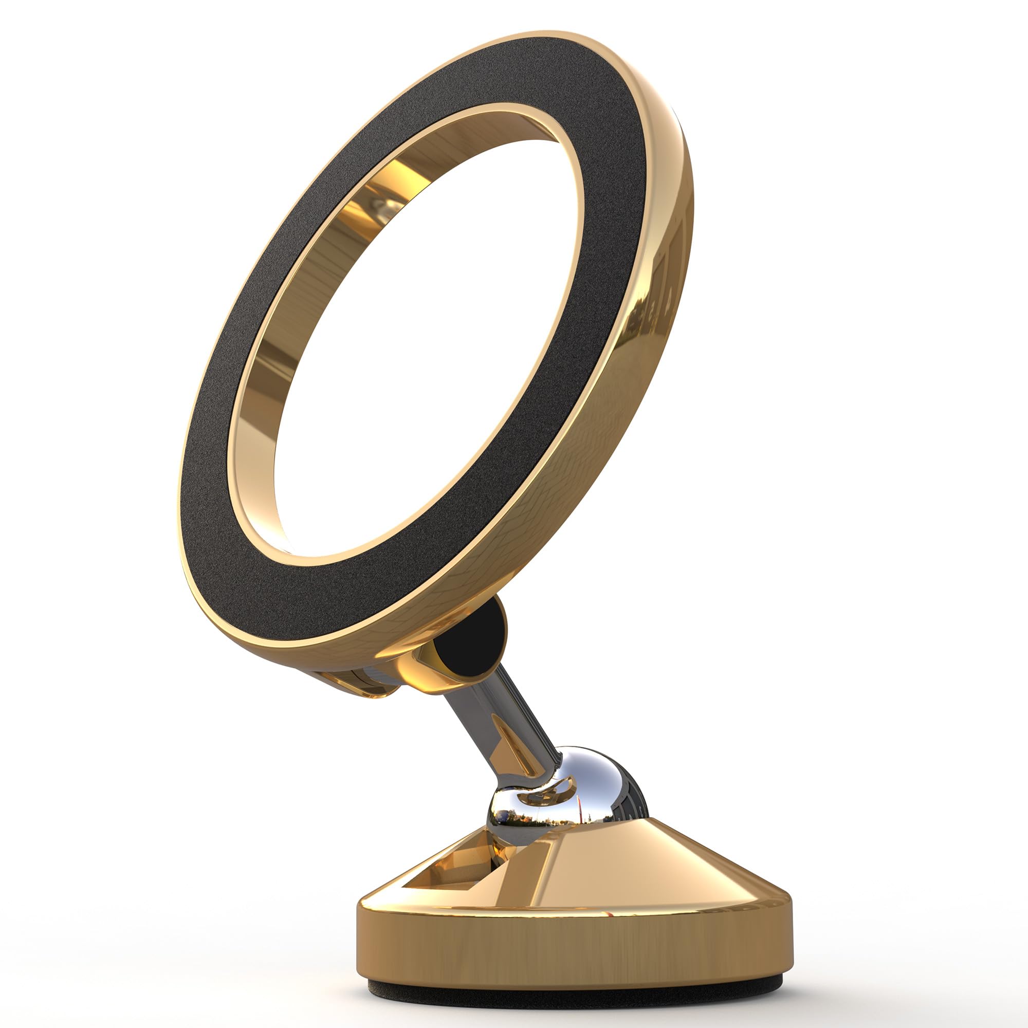 Metal for MagSafe Car Mount - 360 Rotation Magnetic Phone Holder for Car Dashboard, Strong Magnets Car Phone Holder Mount Compatible iPhone 17 Pro Max 16 15 14 13 12 Gold