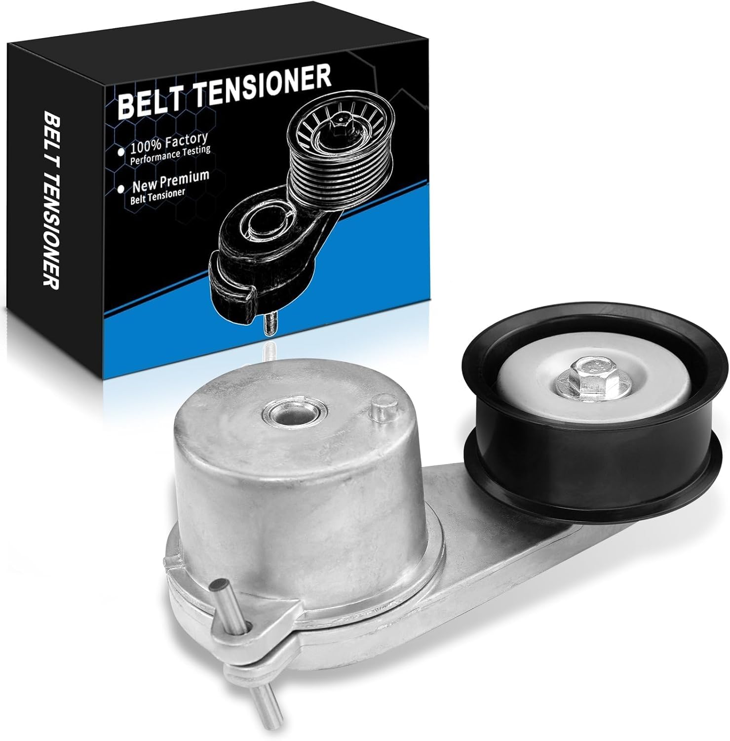 Belt Tensioner Assembly with Pulley for:-Nissan 350Z 2007-2009 370Z 2009-2019 GT-R 2009-2018 3.5L 3.7L 3.8L for:-Infiniti EX35 FX35 G35 M35 M37 FX37 G37 Q50 Q60 Q70 2007-2019 OE# 119551ea0a