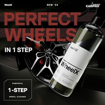 CARRO WheelX Wheel & Tire Cleaner Spray for Car Detailing - Professional 1-Step Formula, Safe on Chrome & Powder Coated Wheels, Rims, Calipers - Removes Dirt, Brake Dust, Grease - 500ml (17 fl oz)