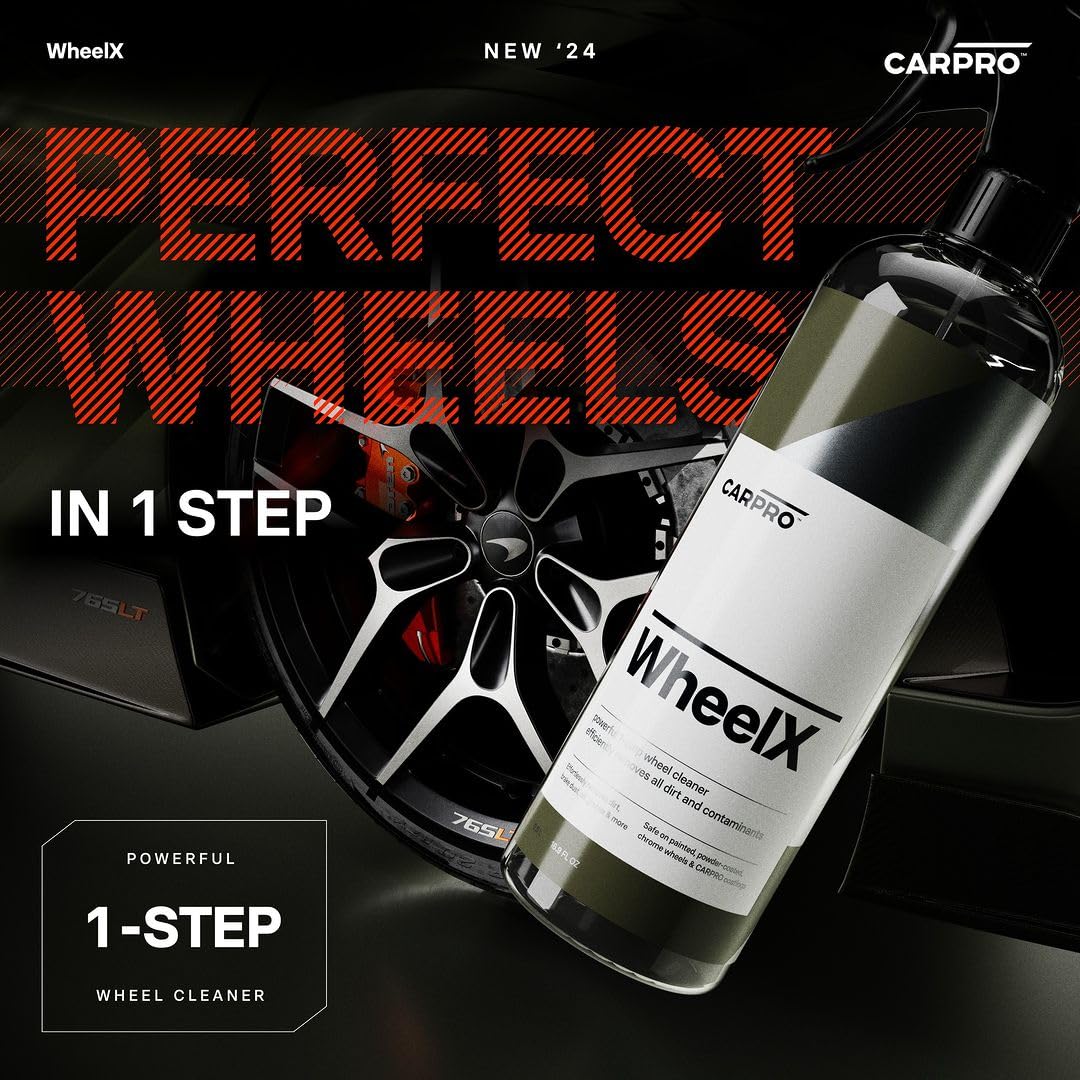 CARPRO WheelX - Spray limpiador para llantas y neumáticos de coche, listo para usar, 500 ml