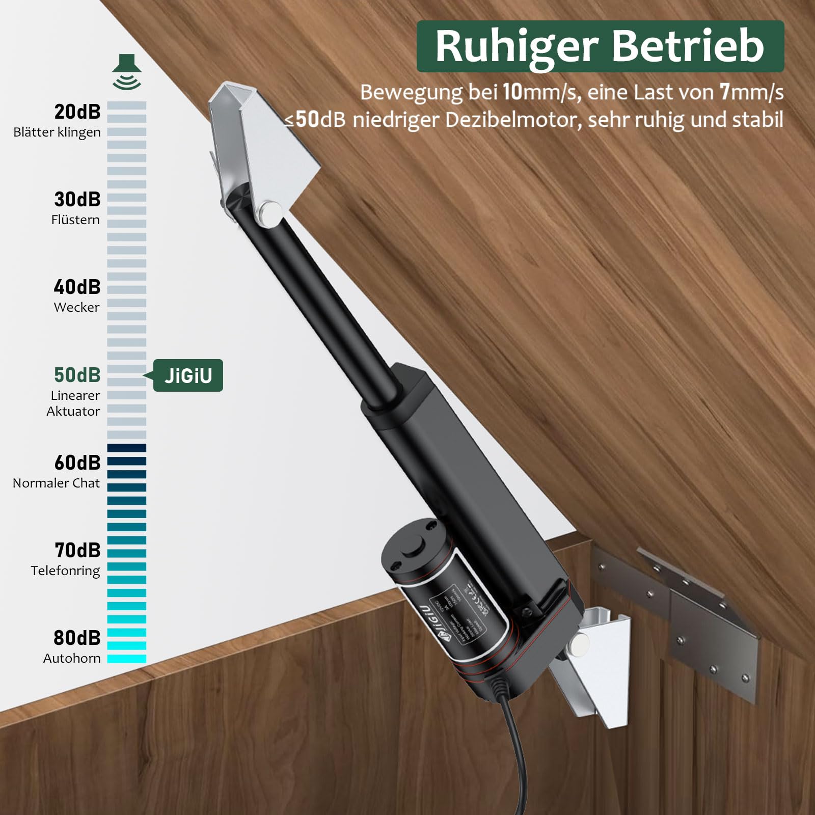 JiGiU Linearantrieb 100mm 750N 160LBS DC 12V IP65 Wasserdicht Linearmotor Elektrischer Türöffner