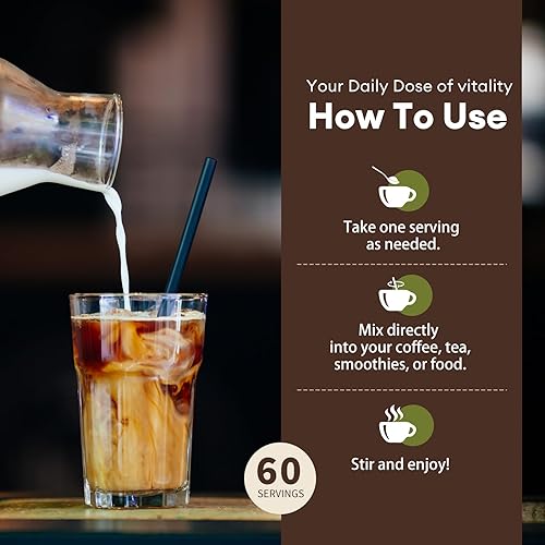 Miniatura 6 de Café de hongos  Café instantáneo en polvo de hongo melena de león, reishi, chaga, cordyceps y cola de pavo  Alternativa para la energía, claridad