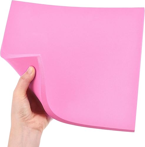 Miniatura 5 de uxcell Hojas de espuma EVA rosa de 10 x 10 pulgadas, 0.394 in de grosor para manualidades y proyectos de bricolaje, 4 unidades