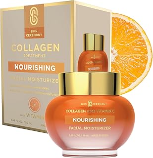 Skin Ceremony Korean Collagen & Vitamin C Moisturizer For Face - Dermatologist Tested - Anti-Aging Cream - Promotes Bright...