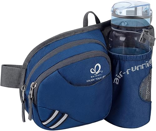 Miniatura 13 de Waterfly - Cangurera de senderismo con soporte para botella de agua para hombres y mujeres, para correr y pasear al perro, para iPhone 8 Plus, Verde