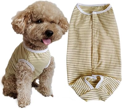 Amazon Kuveela Pet 術後服 ヒップパンツ 生理パンツ 保護服 雄雌兼用 避妊 オス去勢向き 離乳 傷口保護 皮膚病 通気 小型犬 中型犬 クリーム ｓ Kuveela ペット用品 通販