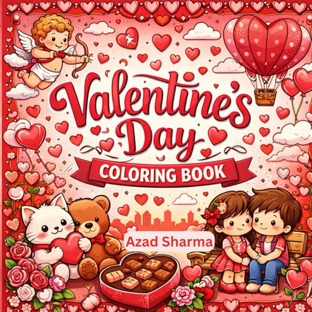 Valentine’s Day Colouring Book: A Heart warming Collection of Love-Themed Designs to Colour and Cherish