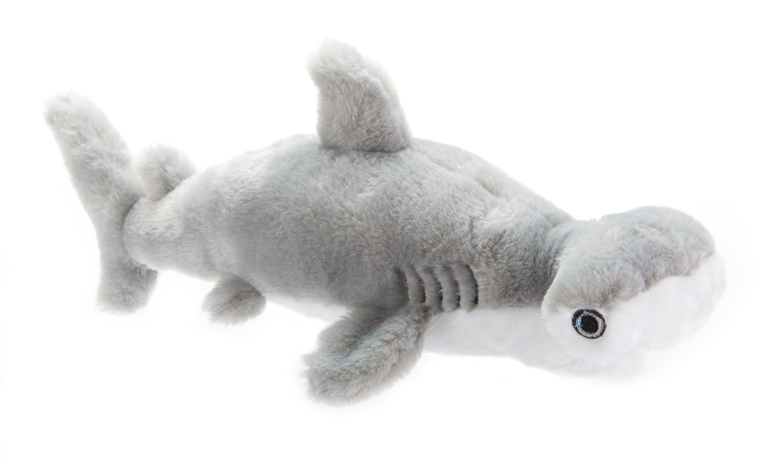 The Petting Zoo Hammerhead Shark Stuffed Animal Plushie, Gifts for Kids, Earth Keeperz Sealife Animals, Zoologee Grey Hammerhead Shark Plush Toy, 16