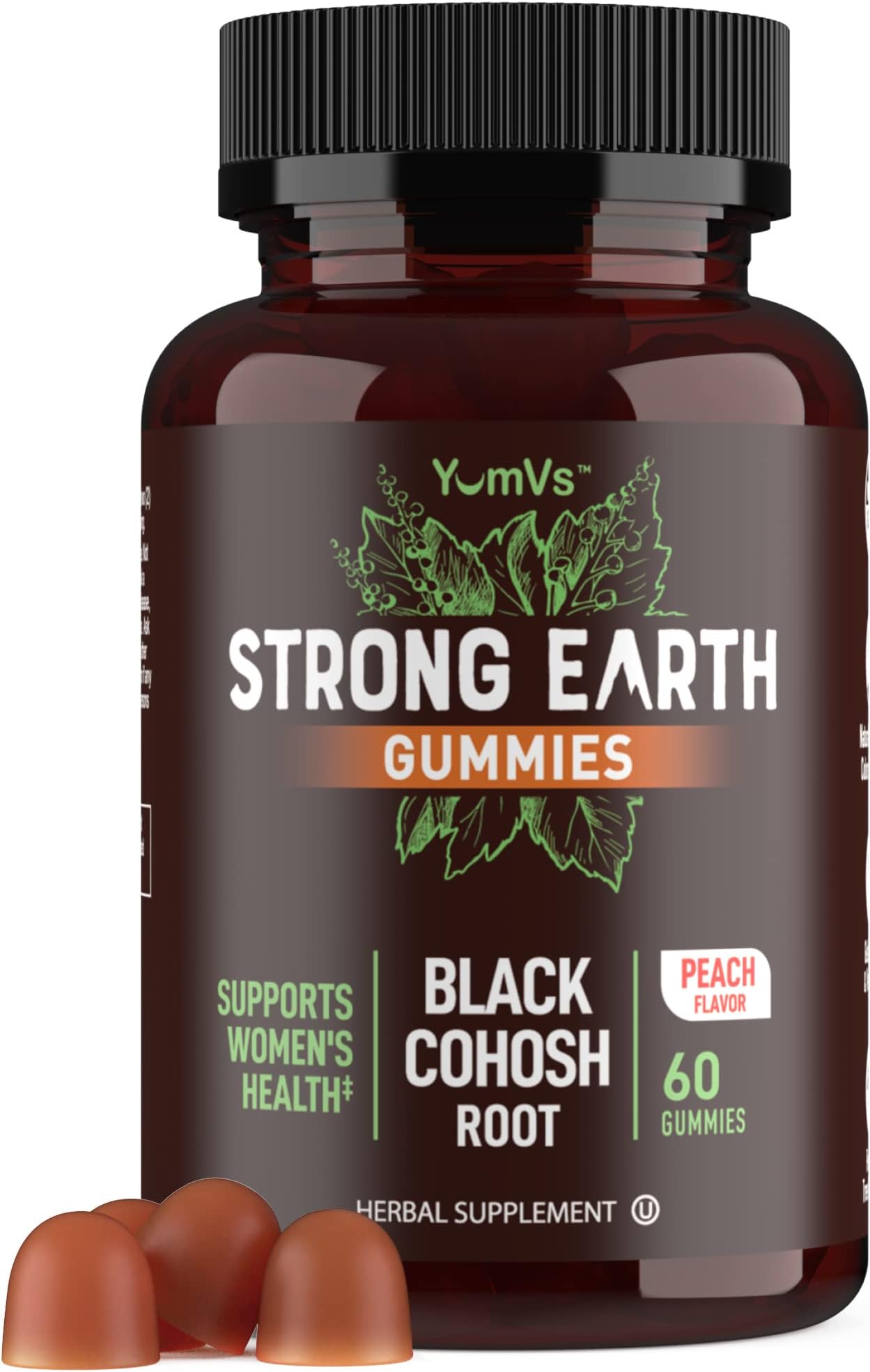 Strong Earth Black Cohosh Root Gummies Natural Extract