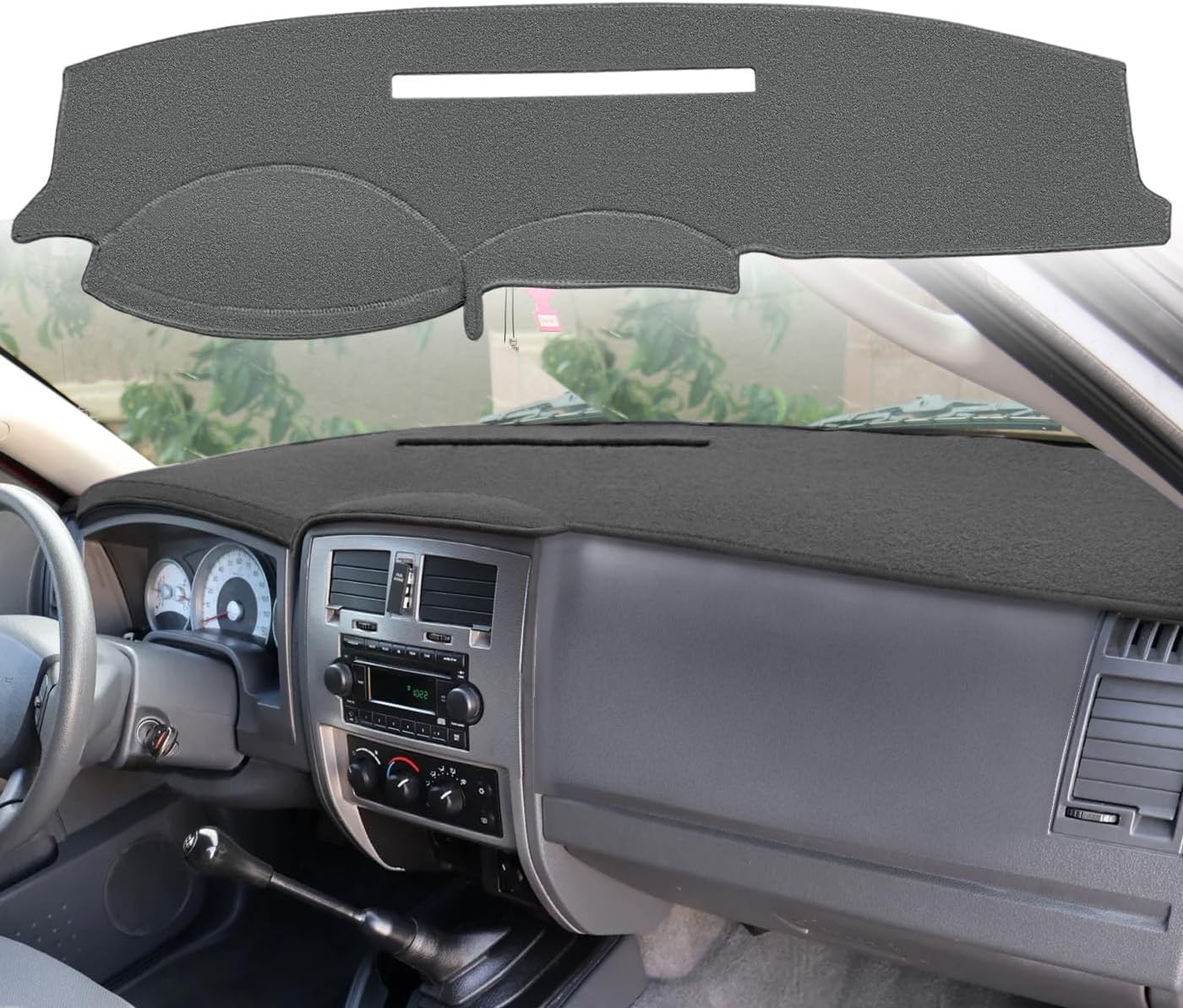 Dash Cover Mat Custom Fit for Dodge Dakota Pickup Dashboard Pad Cap Carpet Protector K329 (Dark Gray)