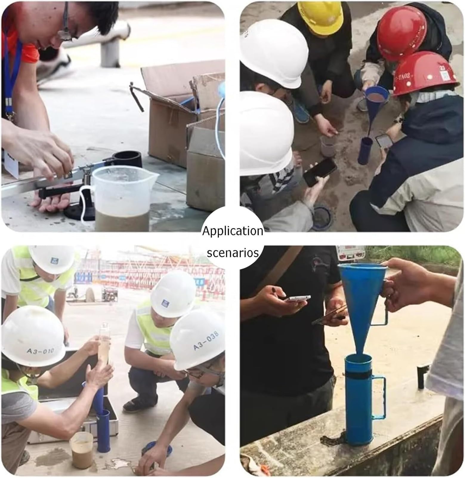 Kit de viscosímetro de barro portátil con hidrómetro y juego de contenido de arena, probador de lodos de 3 piezas en caja de aluminio, reómetro preciso para análisis de laboratorio de campo