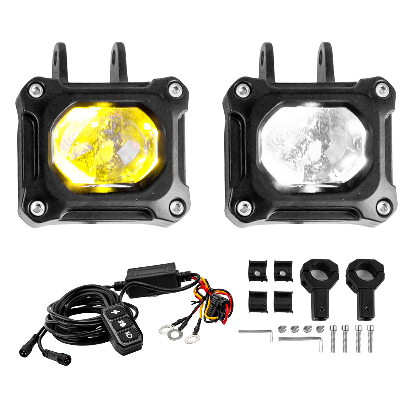 Amazon | Vancroser バイク フォグランプ LEDワークライト車30W×2灯