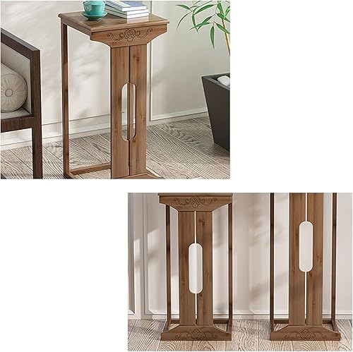 Miniatura 3 de ATAAY Plant Stand, Pedestal Flower Pots Wooden Plant Display Stand Flower Shelf Indoor Flower Pot Stand Living Room Floor Type Antique Flower Table