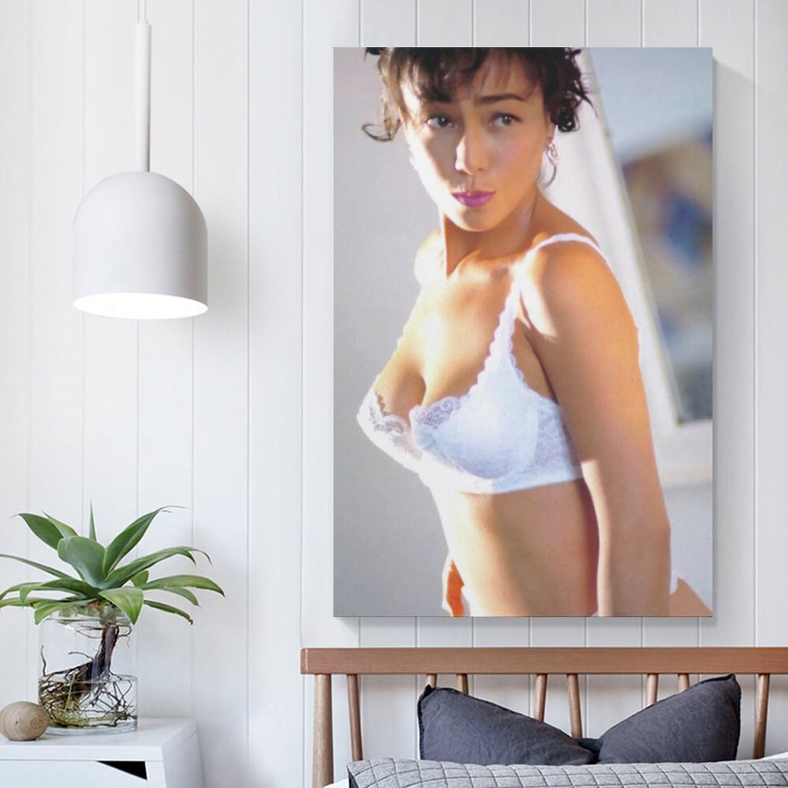 Amazon.co.jp: 柏原芳恵セクシービキニ写真ポスターアートパネル