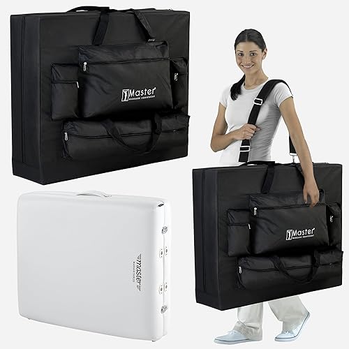 Miniatura 9 de Master Massage Montclair - Mesa de masaje portátil, cama de fisioterapia de belleza profesional, cama facial plegable, extra ancha, paquete de