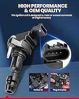 Vista 2 de KAX Paquete de 4 bobinas de encendido para Chevrolet Equinox 2010-2017 2.4L, Malibu 2007-2014 2.4L/2.2L, GMC Terrain 2010-2017 2.4L, cobalto