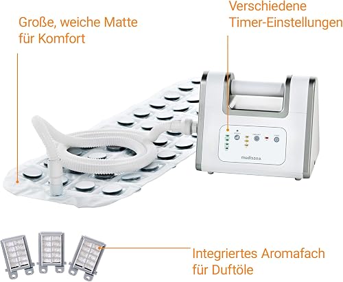Medisana BBS Luftsprudelbad, Sprudelmatte Badewanne, Whirlpool Matte für die Badewanne, inkl. Aromaspender, 3 Intensitätsstufen, Spa für Zuhause, Wellness Badewannenzubehör - 5