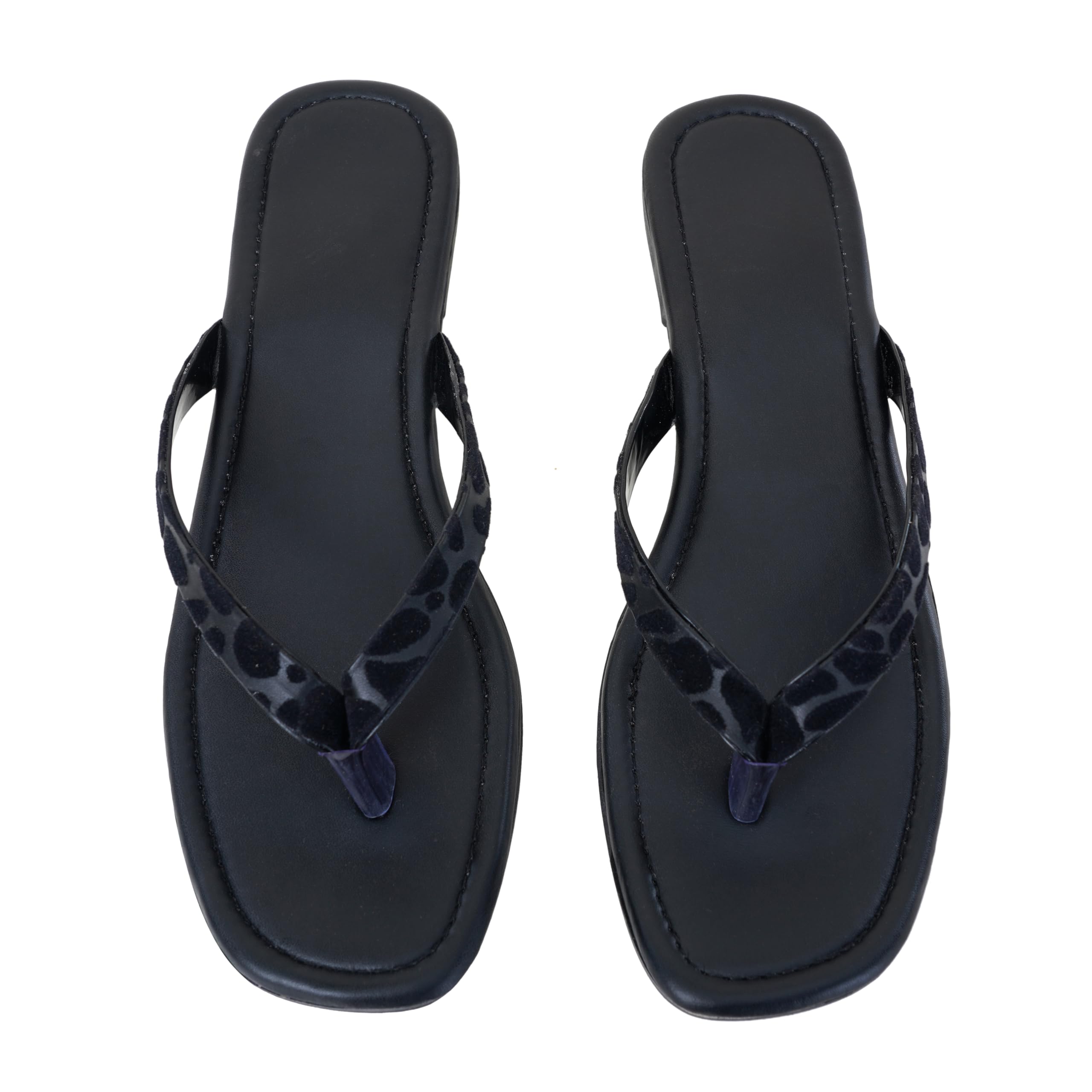 Women's Animal Print Toe Ring Flat Sandals – Trendy and Comfortable Casual Slip-On Flats-image-25