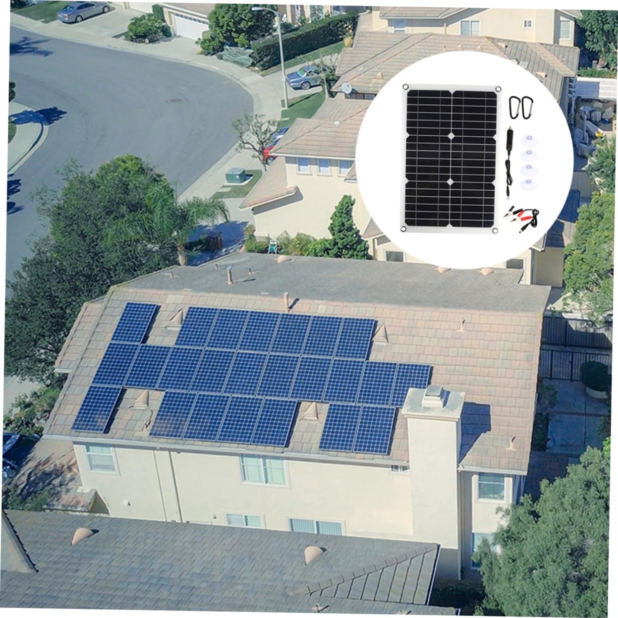 1Set Dual USB Portable Solar Charger Kit Solar Panel Controller for Rvs Yachts Camping and Outdoor Use Flexible Configuration with Intuitive Display