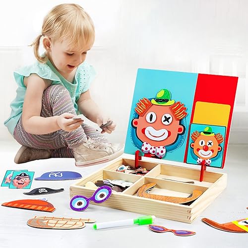 Miniatura 8 de Skvoker - Vestido magnético imprescindible para niños, rompecabezas facial, juguete de aprendizaje para niños, actividades de aprendizaje