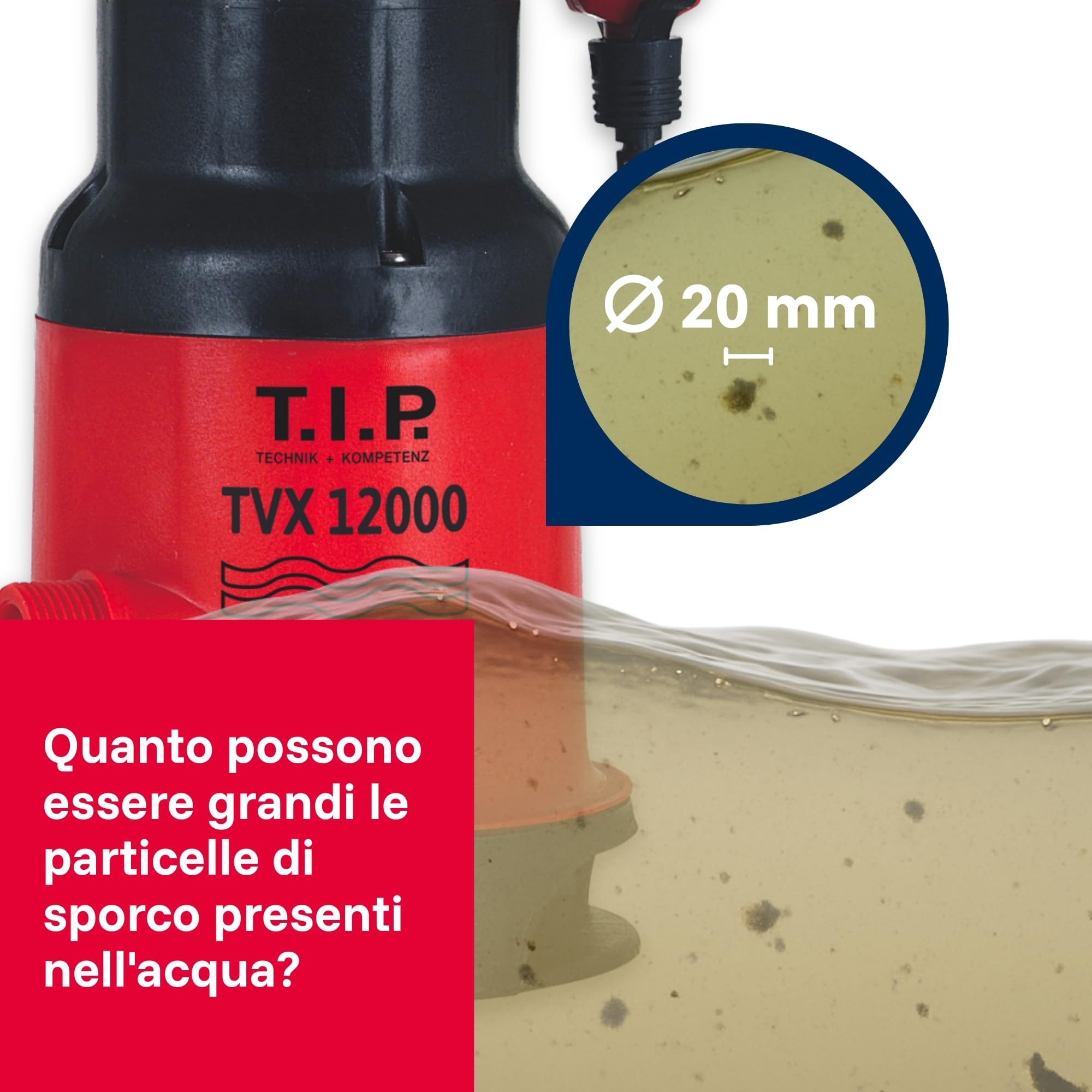 T.I.P. 30261 - Pompa sommersa per acque sporche TVX 12000