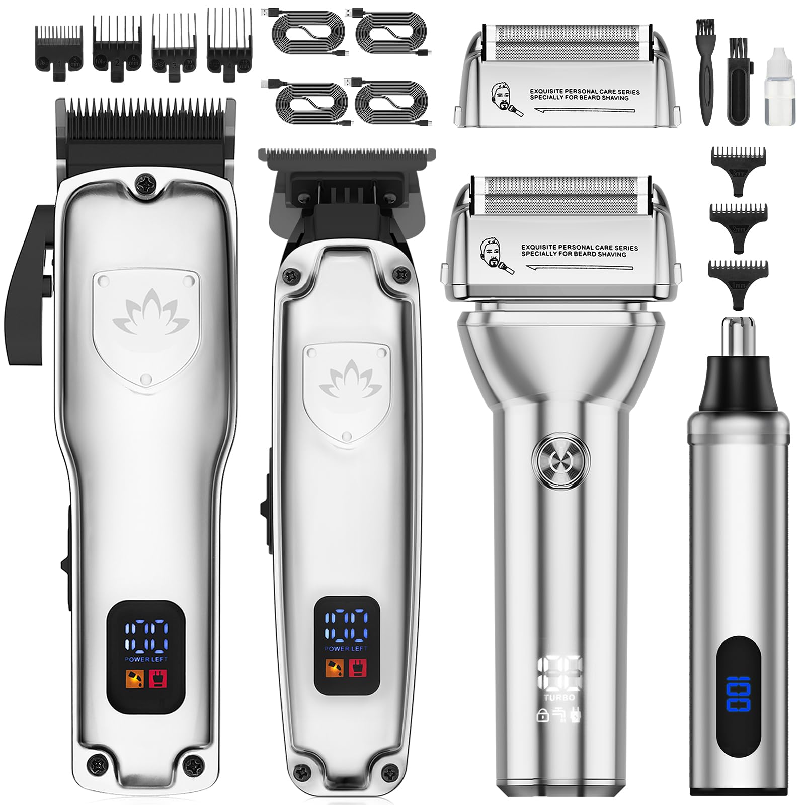 Cortapelos profesional Suttik inalámbrico para evitar tirones en barba y cabello 8