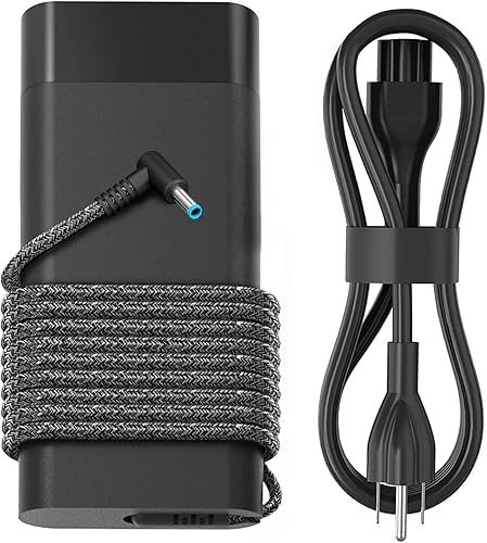 Cargador para laptop de 200 W compatible con HP Victus Gaming 15 16 Omen Pavilion 15 16 17 Zbook 15 17 ZBook Fury Create Studio Envy 15 2020 cable