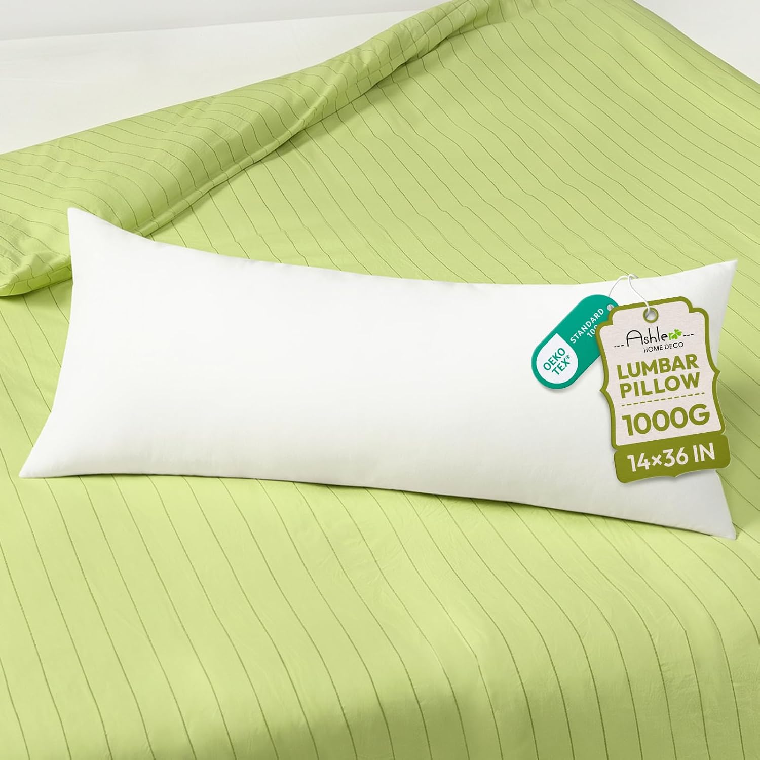 Ashler 14 x 36 Lumbar Pillow Inserts, Throw Pillow Inserts, Set of 1