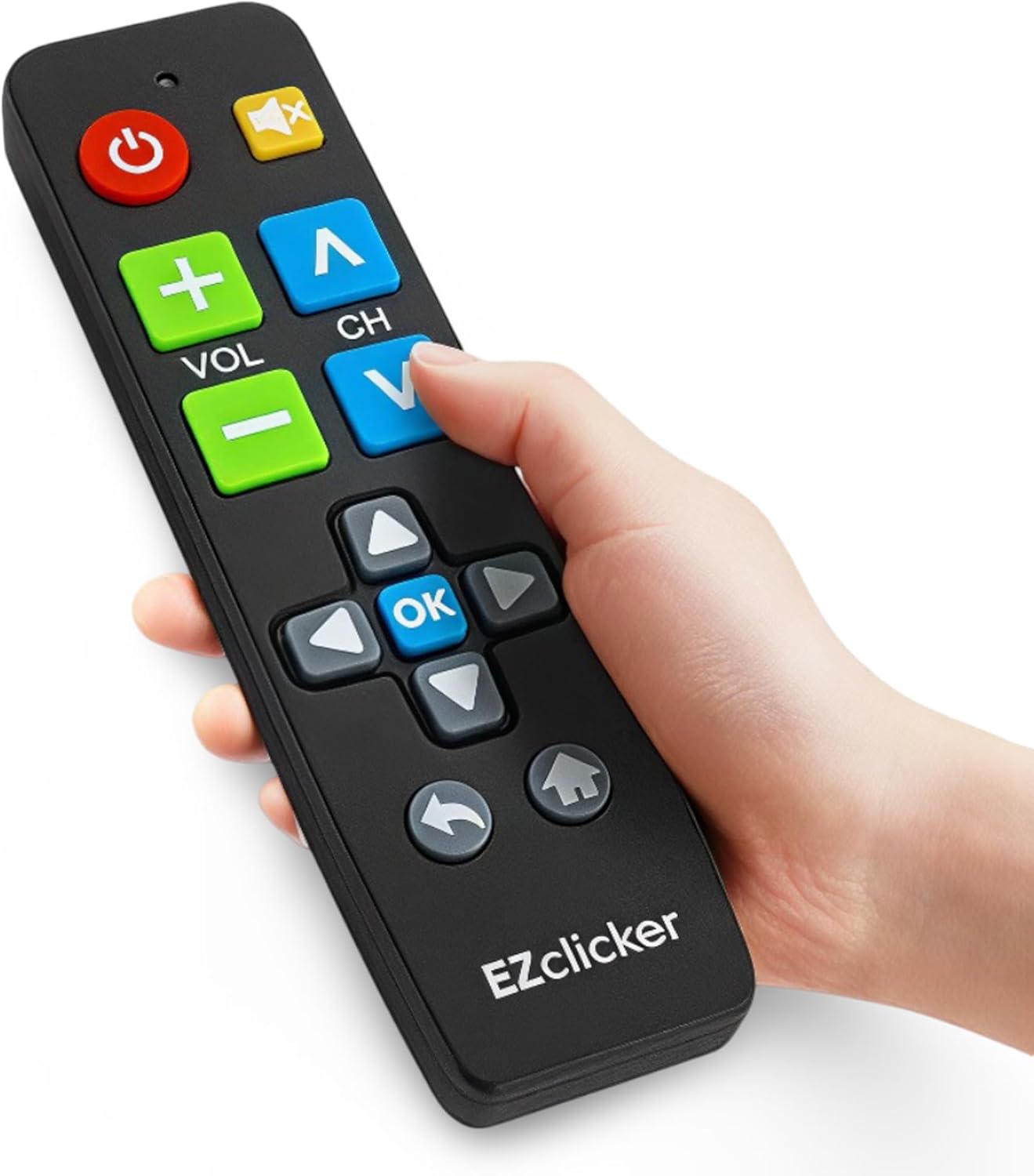 Big Button Universal TV Remote (Black) Simple Easy to Use