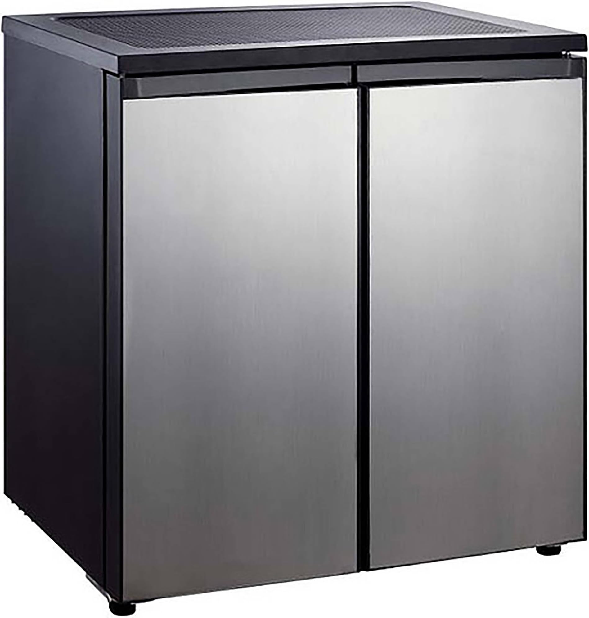 IGLOO FR551 5.5 Cubic Feet Side by Side 2 Door Refrigerator Freezer, Stainless Steel